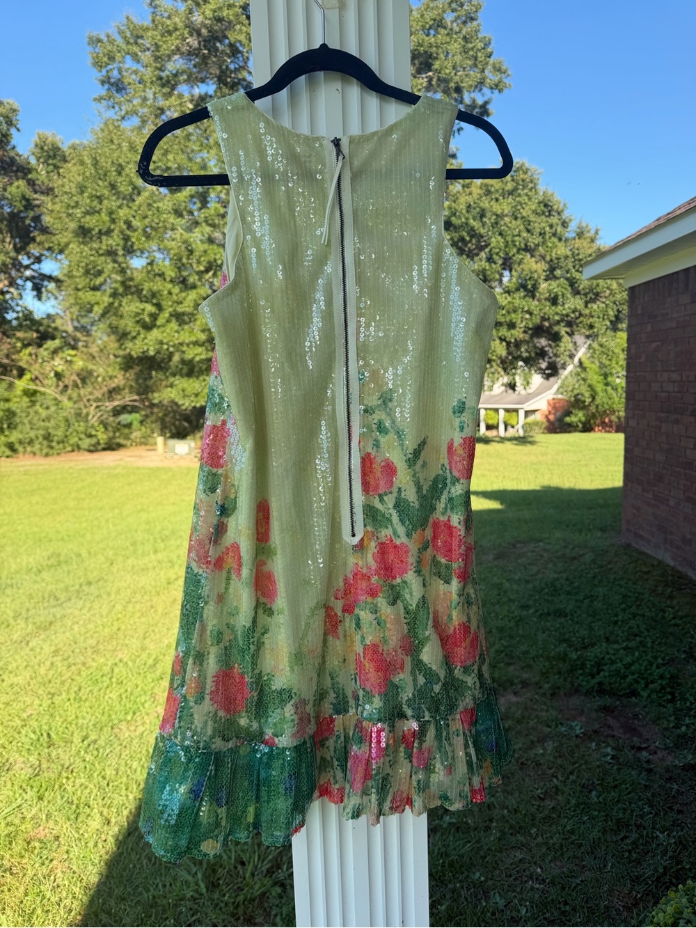$268 Anthropologie Royal
Plumage Dress
Peacock Allover Sequins - Picture 2 of 6